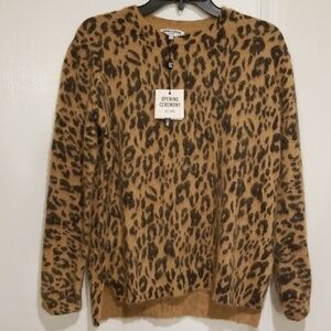 💕OPENING CEREMONY💕 Cheetah Fur Crew Neck Sweater Medium M NWT